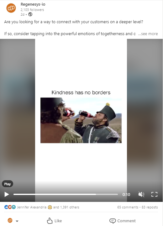 Kindness has no borders ad